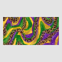 Mardi Gras Colors With Leopard Premium Sweatshirt | Teevron