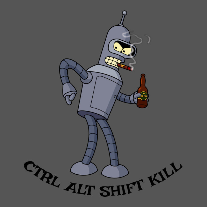 Futurama Ctrl Alt Shift Kill Bender Zipper Hoodie by artisFamous | Teevron