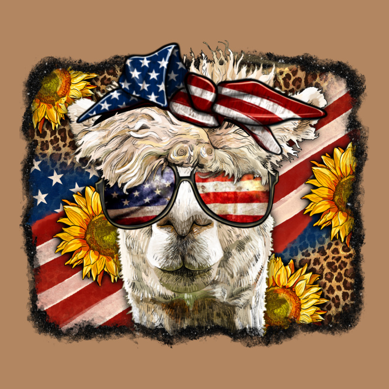 Western 4th Of July Lama Background Long Sleeve Tee by LillyAllenDesigns | Teevron