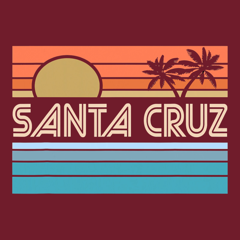 Santa C.r.u.z Cali Sunset 70s 80s Surfer Summer Sun Zipper Hoodie by artisFamous | Teevron