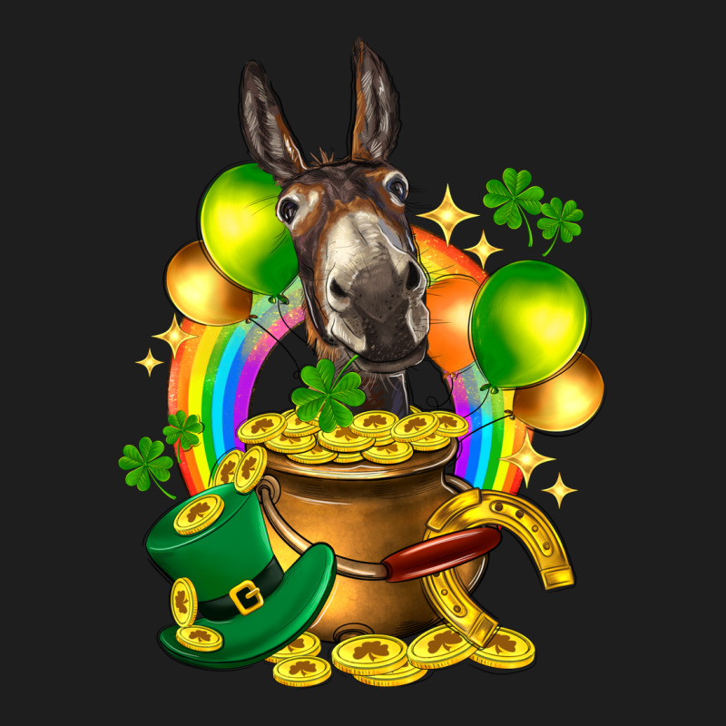 St. Patrick's Donkey With Balloon Classic Tee by HowdyJamesFarm | Teevron
