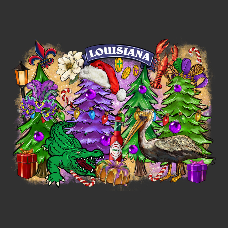Christmas Louisiana Mardi Gras Trees Urban Heavy Tee by FaDigitalArtStudio | Teevron