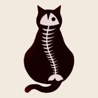 Cat With Fish Bone Zipper Hoodie | Teevron