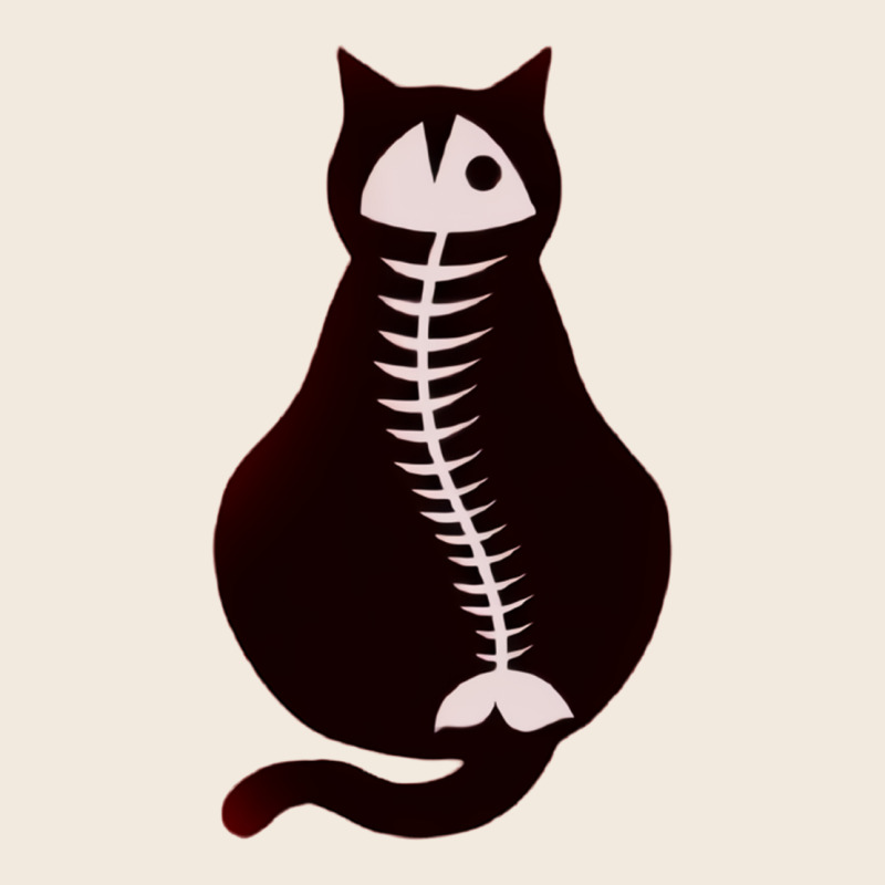 Cat With Fish Bone Zipper Hoodie by artisFamous | Teevron