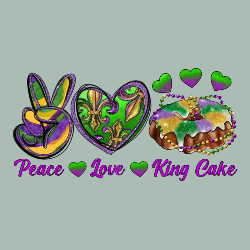 Peace Love Mardi Gras King Cake Classic Tee by RanaPortraitStore | Teevron