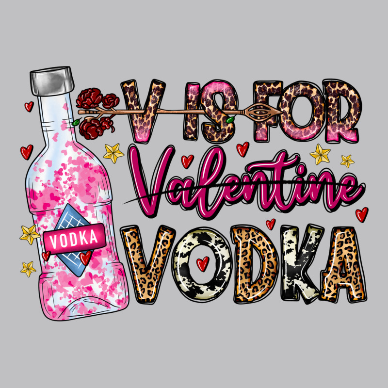 V Is For Valentine Vodka Long Sleeve Tee by CowhideDigitalArt | Teevron
