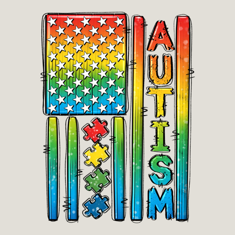 Autism American Flag Heavy Core Tee by CowGirlArtShop | Teevron