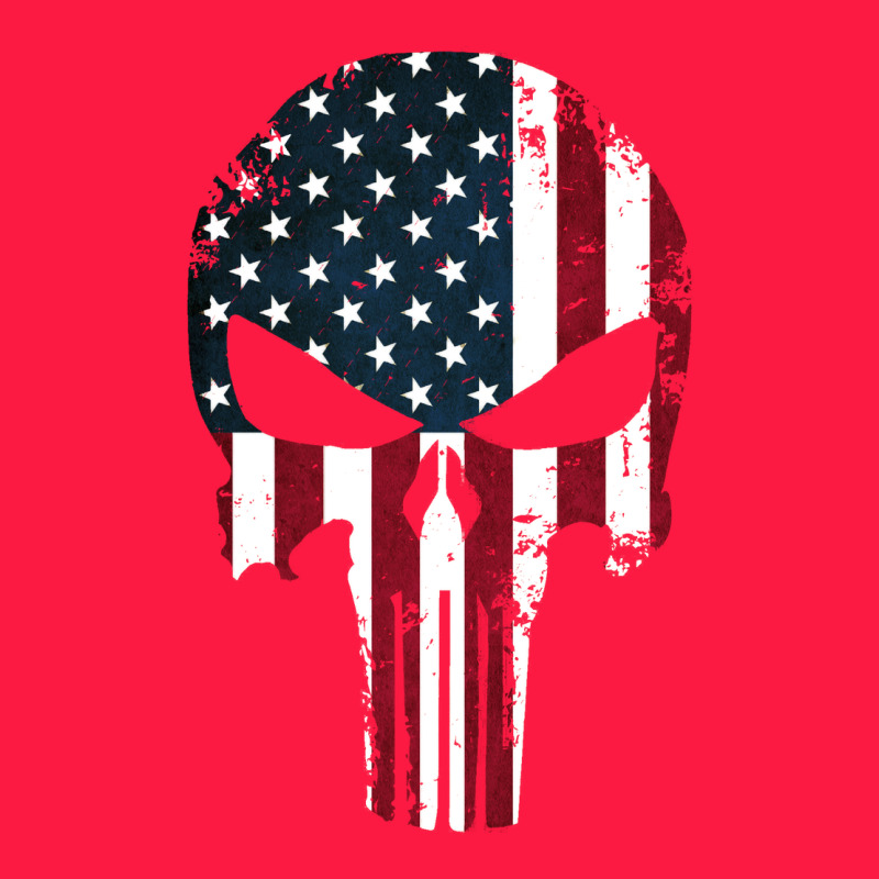 The Punisher American Flag Zipper Hoodie by artisFamous | Teevron