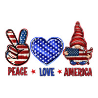 Peace love America with gnome 4th of july | Teevron