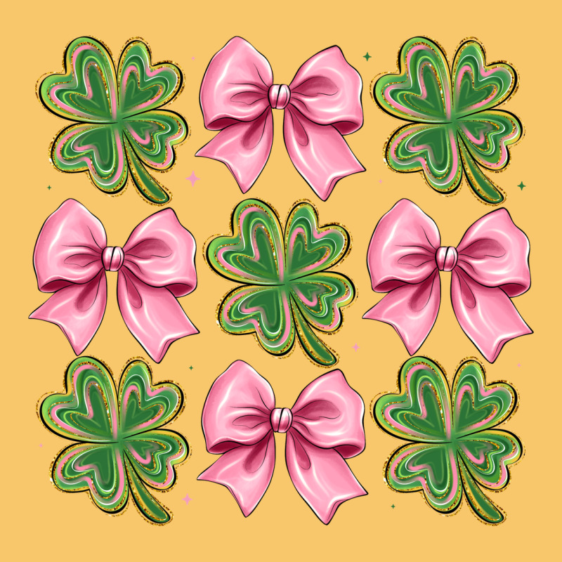 Clover Bow Vintage Hoodie by CowhideDigitalArt | Teevron