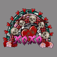Skull Xoxo Rainbow Valentine's Day Vintage Tee | Teevron