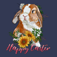 Happy Easter With Bunny And Sunflowers Heavyweight Hoodie | Teevron