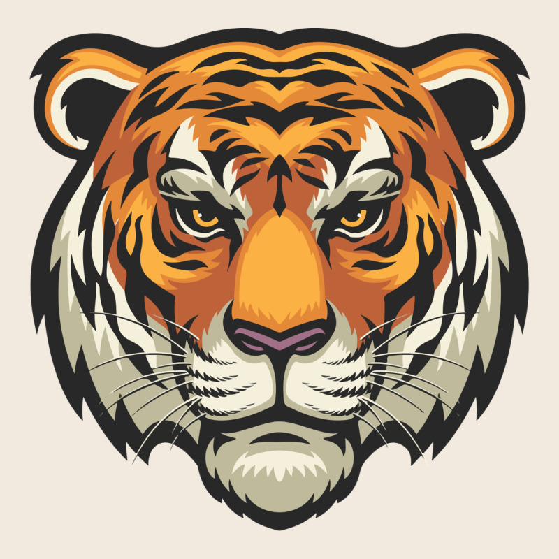 Tiger Vector Face Zipper Hoodie by artisFamous | Teevron