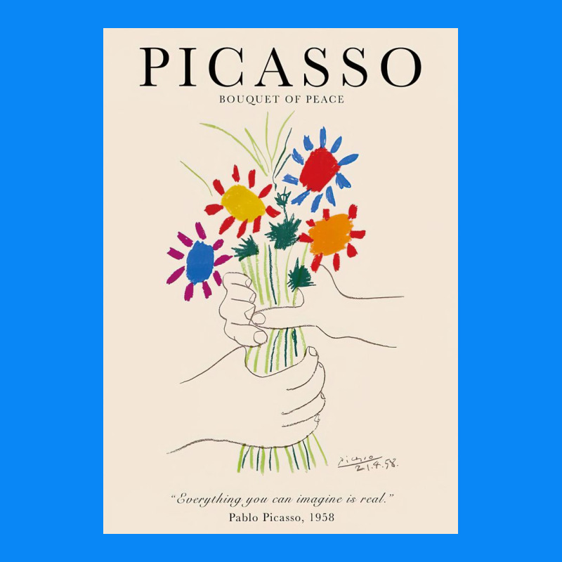 Pablo Picasso   Bouquet Of Peace Zipper Hoodie by artisFamous | Teevron