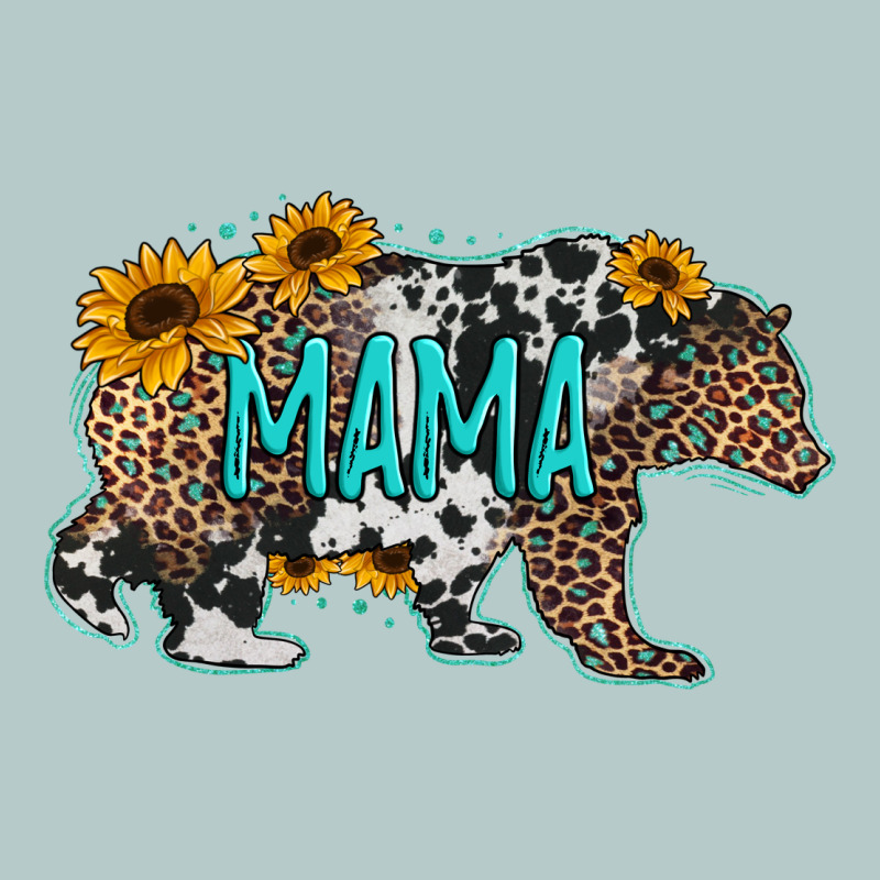 Mama Bear Sunflowers Leopard Cowhide Mother's Day Heavy Core Tee by Jasminsmagicworld | Teevron
