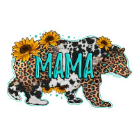 mama bear sunflowers leopard cowhide mother's day | Teevron