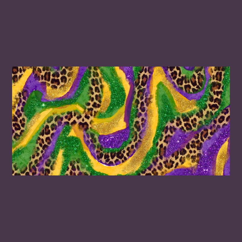 Mardi Gras Colors With Leopard Heavyweight Hoodie by RanaPortraitStore | Teevron