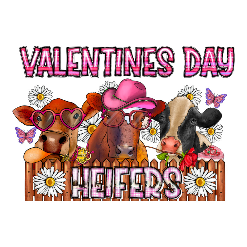 Valentines Day Heifers Long Sleeve Tee by CowhideDigitalArt | Teevron