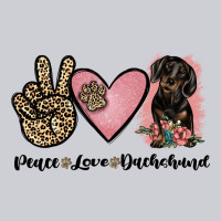Peace Love Dachshund Heavyweight Sweatshirt | Teevron