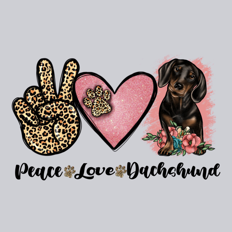 Peace Love Dachshund Heavyweight Sweatshirt by JahusDesignShop | Teevron