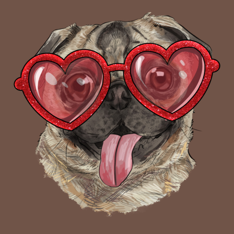 Pug With Love Glasses Premium Sweatshirt by RanaPortraitStore | Teevron