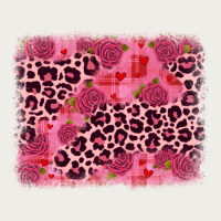 Valentine's Day Roses Leopard Background Zipper Hoodie | Teevron