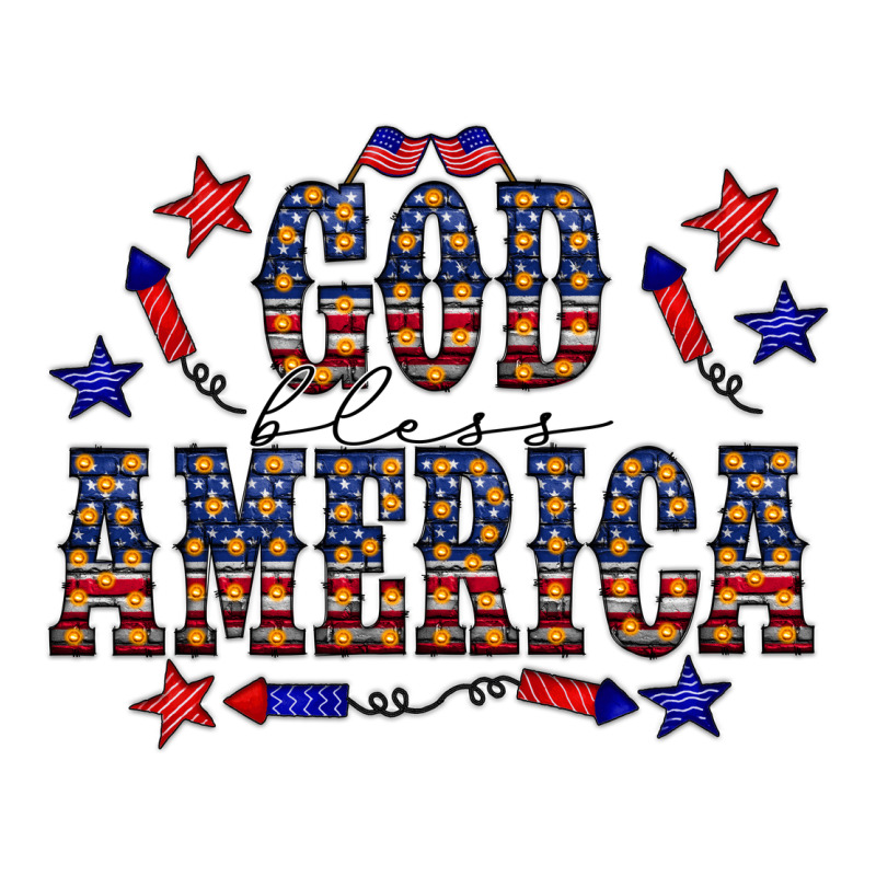 4 July God Bless America Western Premium Tee by CowCowDesign | Teevron
