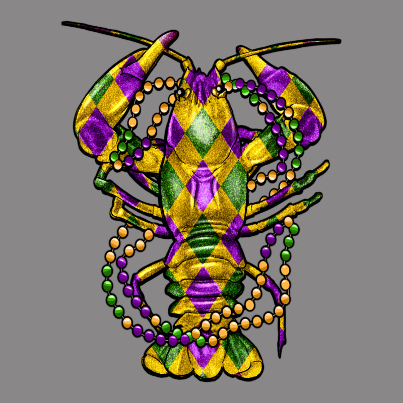 Mardi Gras Crawfish Vintage Tee by FaDigitalArtStudio | Teevron