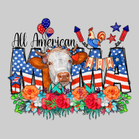 All American Mama Cow Flowers Premium Tee | Teevron