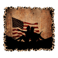 America Western Cowboy And Cowgirl Leopard Frame Premium Tee | Teevron
