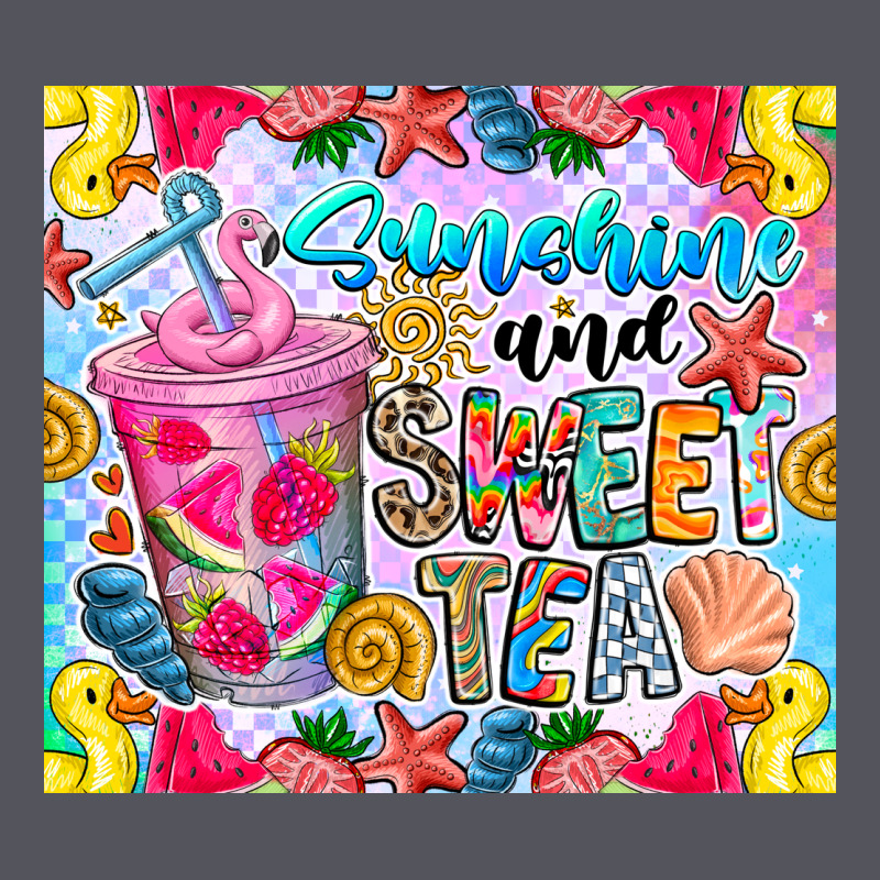 Summer Vibes With Sweet Tea Vintage Hoodie by CowhideDigitalArt | Teevron