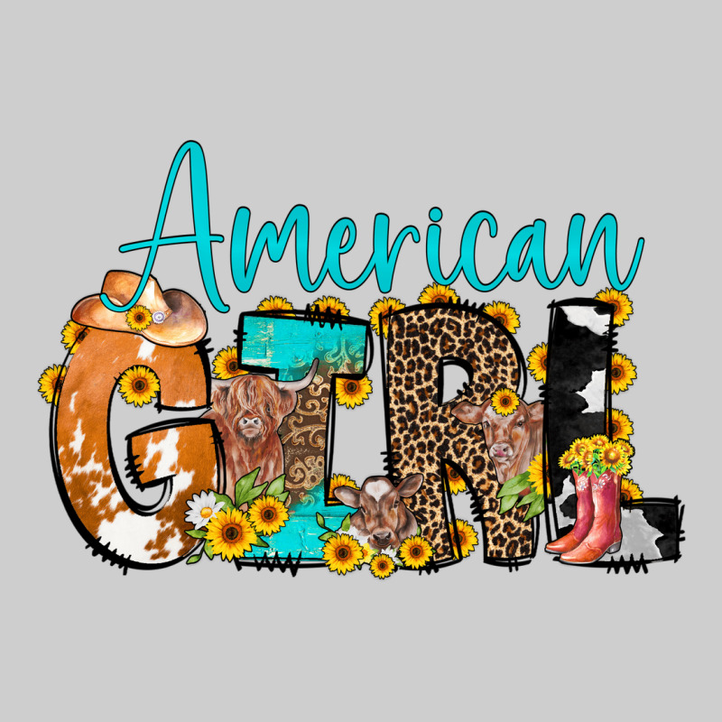 American Girl, Western Cowhide Premium Tee by CowCowDesign | Teevron