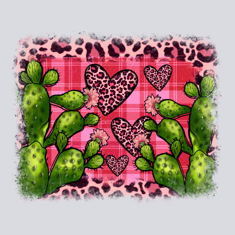 Valentine's Day Cactus Background Zipper Hoodie by JahusDesignShop | Teevron