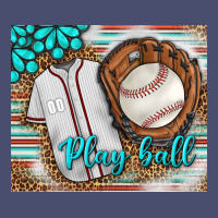 Baseball Play Ball With Leopard Mousepad Vintage Tee | Teevron