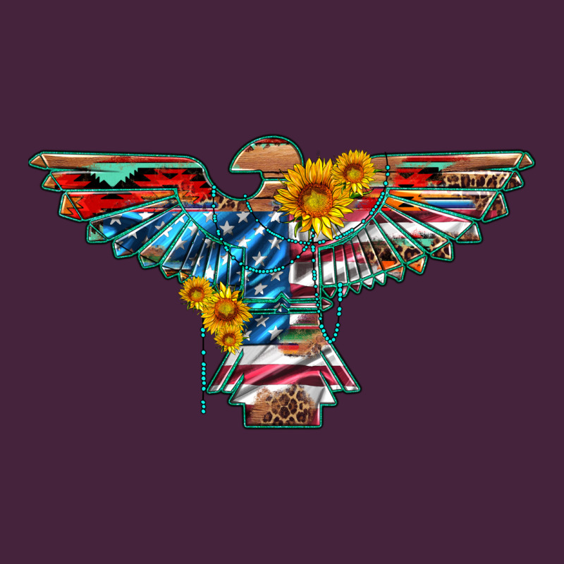 Thunderbird With Usa Flag And Sunflowers Classic Tee by Artiststas | Teevron