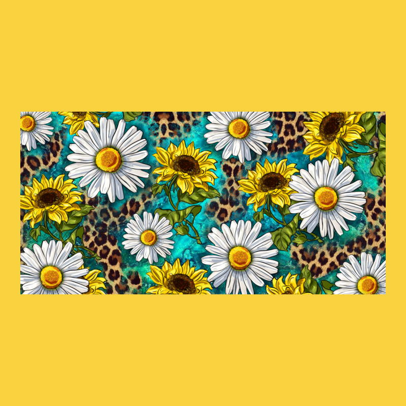 Sunflower And Daisy With Leopard Premium Sweatshirt by RanaPortraitStore | Teevron