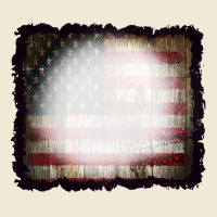 America Wood Flag With Bbeach Effect Premium Tee | Teevron