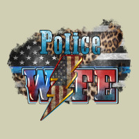 Police Wife Lightning Bolt 4th Of July Heavy Core Tee | Teevron