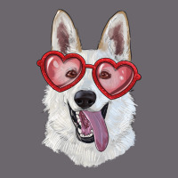 White Shepherd With Love Glasses Premium Sweatshirt | Teevron