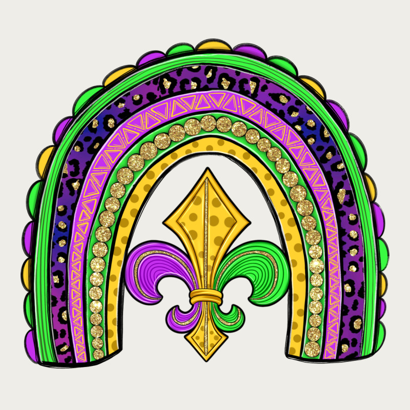 Mardi Gras Fleur De Lis Rainbow Zipper Hoodie by JahusDesignShop | Teevron
