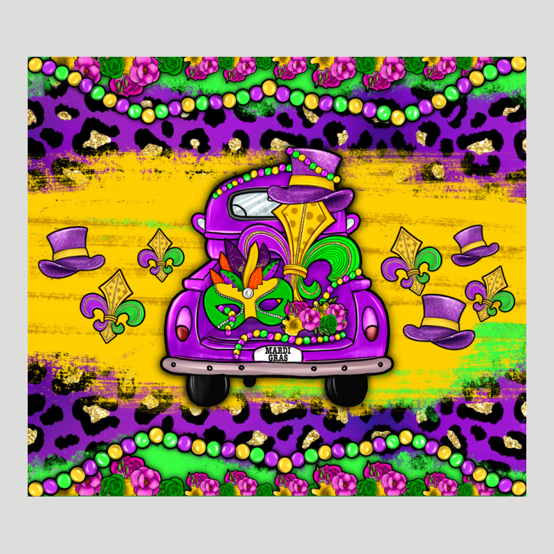 Mardi Gras Truck Tumbler Zipper Hoodie by JahusDesignShop | Teevron