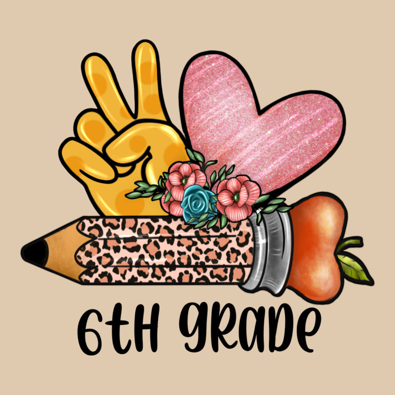 Peace Love 6th Grade Heavyweight Sweatshirt by JahusDesignShop | Teevron