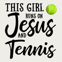 This Girl Runs On Jesus And Tennis Zipper Hoodie | Teevron