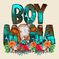Boy Mama Flowers Cow Premium Tee | Teevron