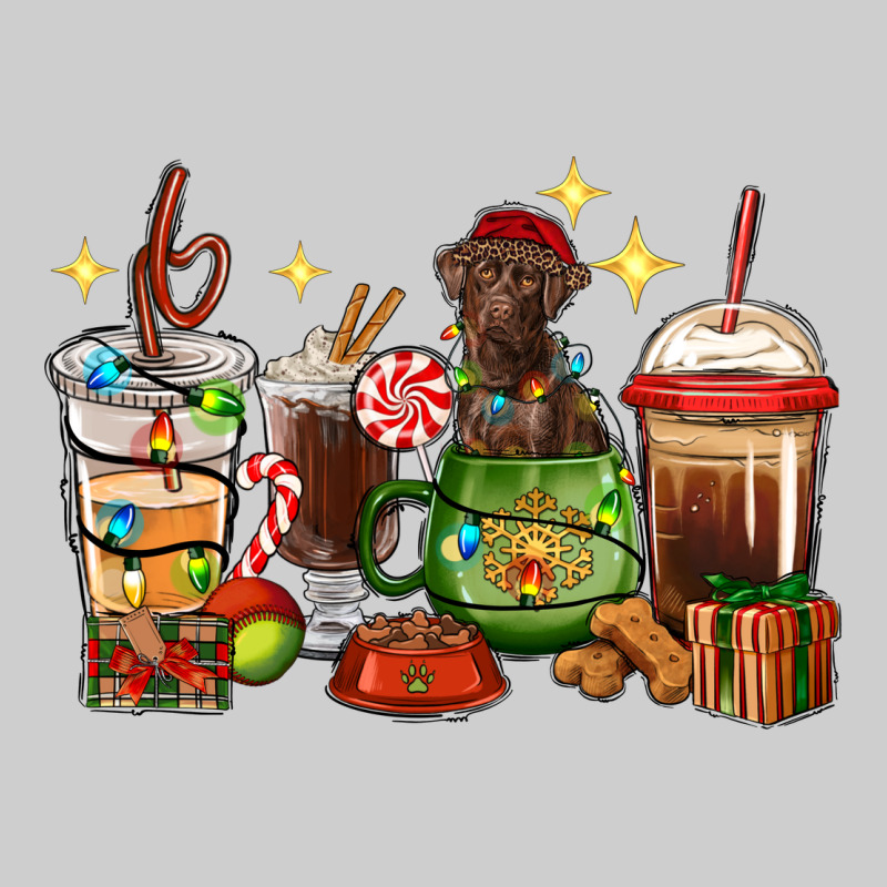 Christmas Coffee Cups With Labrador Premium Sweatshirt by RanaPortraitStore | Teevron