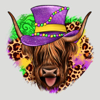 Highland Cow Mardi Gras Zipper Hoodie | Teevron
