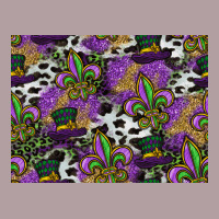 Mardi Gras Celebration Pattern Vintage Hoodie | Teevron