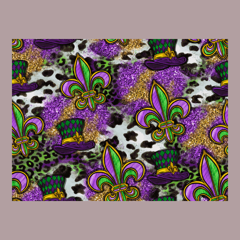Mardi Gras Celebration Pattern Vintage Hoodie by CowhideDigitalArt | Teevron