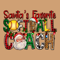 Santa's Favorite Softball Coach For Christmas Vintage Tee | Teevron