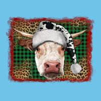 Merry Christmas Hereford Cow With Background Premium Sweatshirt | Teevron